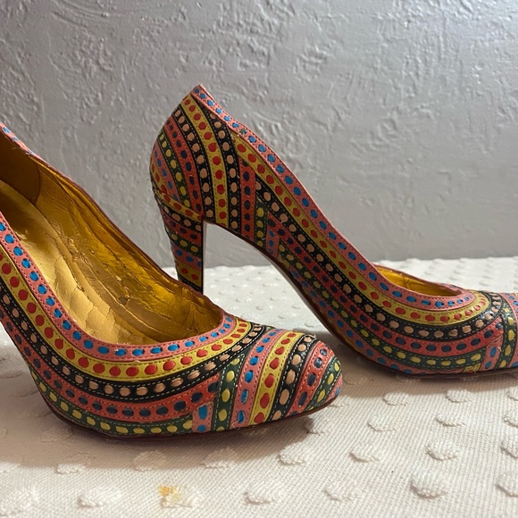 REPORT Signature Leather Woven Heels Brazil Dress Casual - Picture 6 of 16